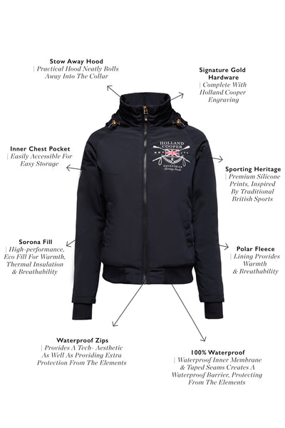 Team Waterproof Jacket (Ink Navy Silver)