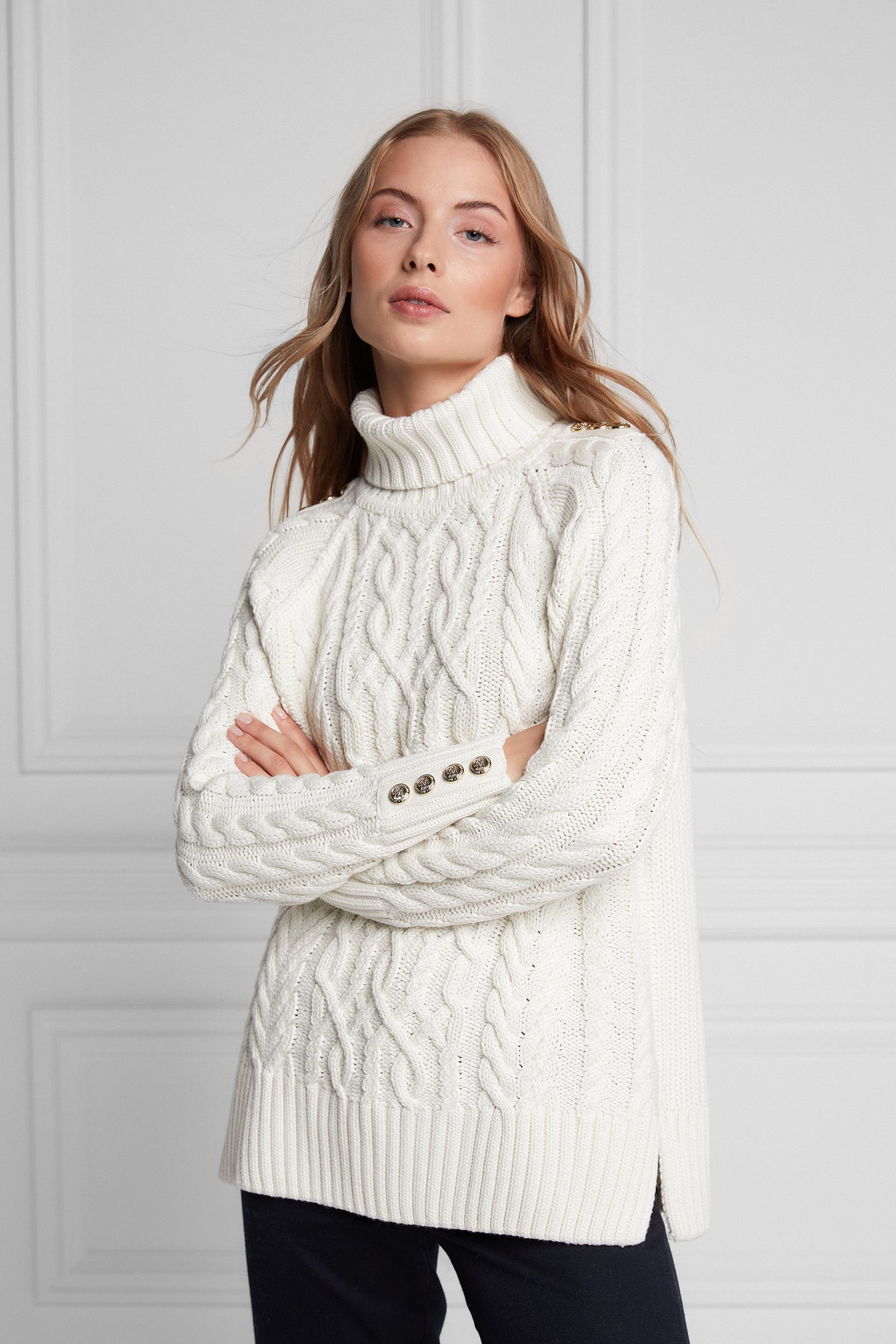 Greenwich Cable Knit (Oyster)