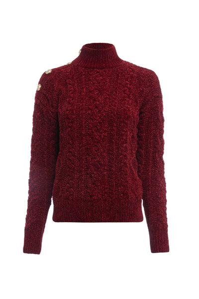 Brompton Cable Knit (Winter Berry)