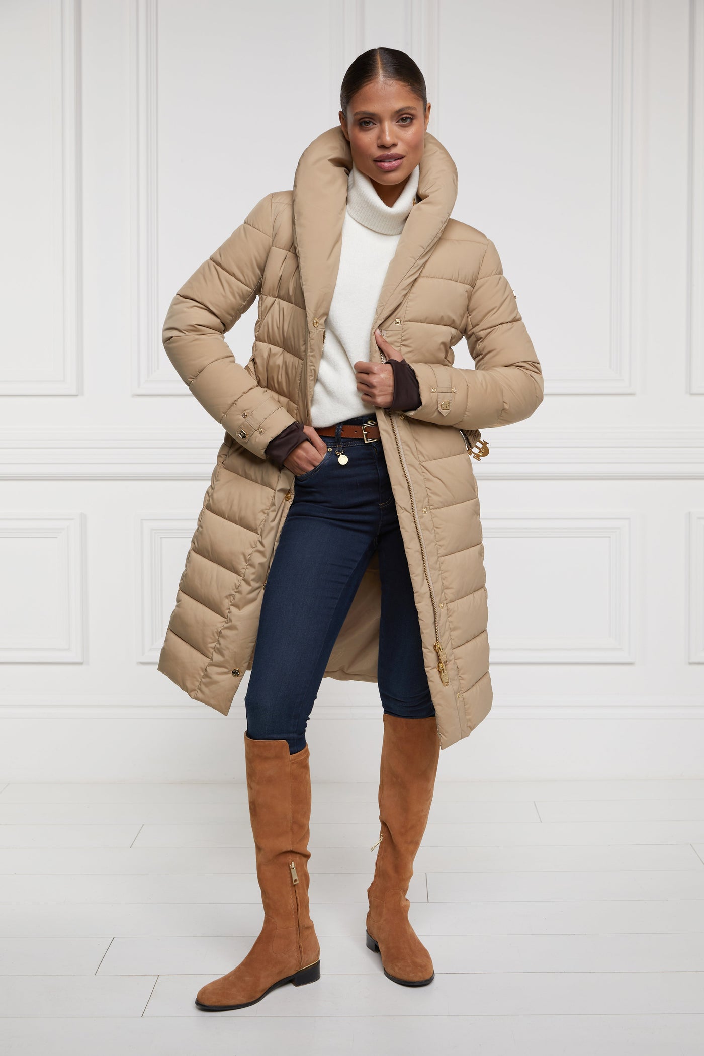 Denver Padded Coat (Champagne)