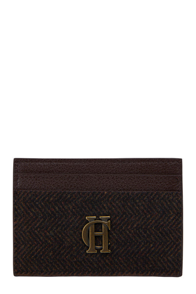 Chelsea Card Holder (Brown Herringbone)