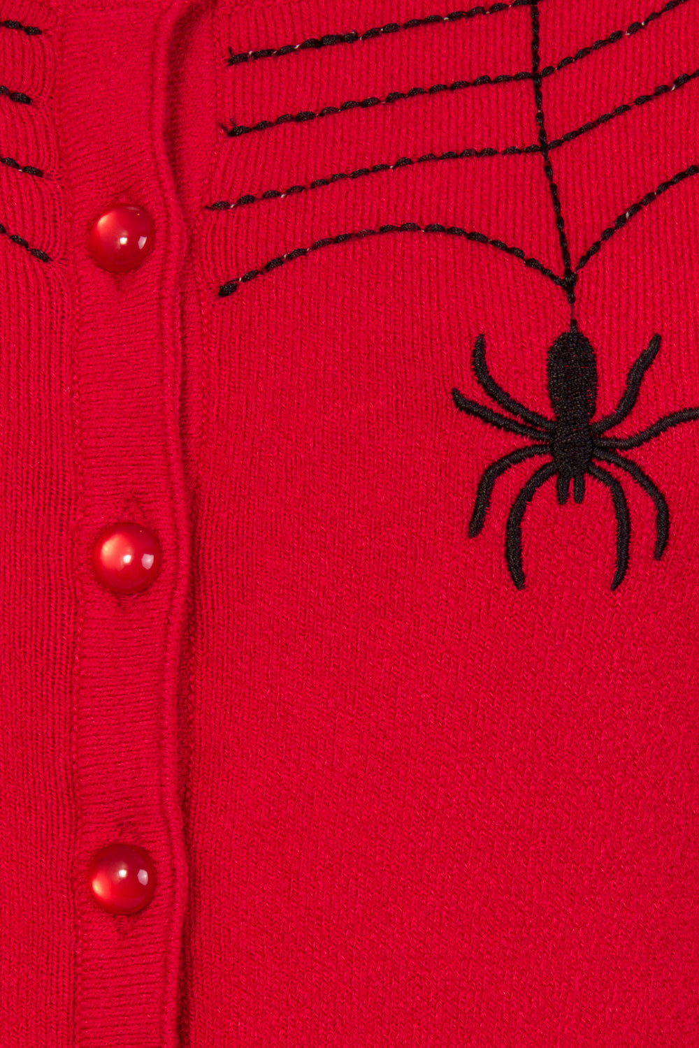 Spider Cardigan Red