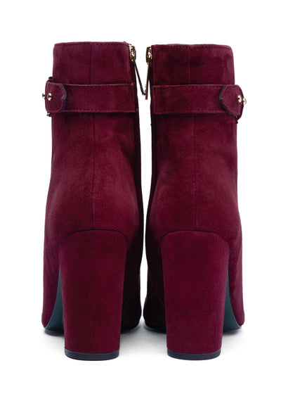 Mayfair Suede Ankle Boot (Merlot)