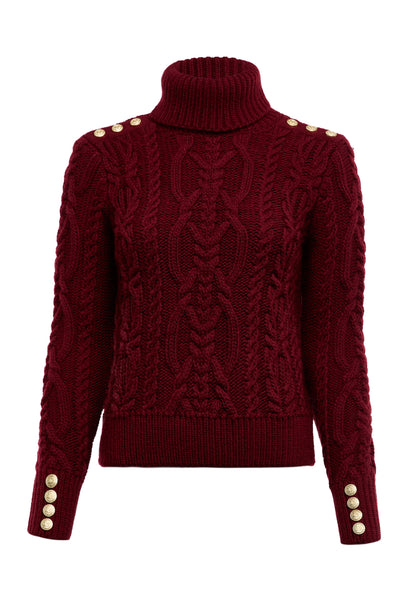 Belgravia Cable Knit (Oxblood)