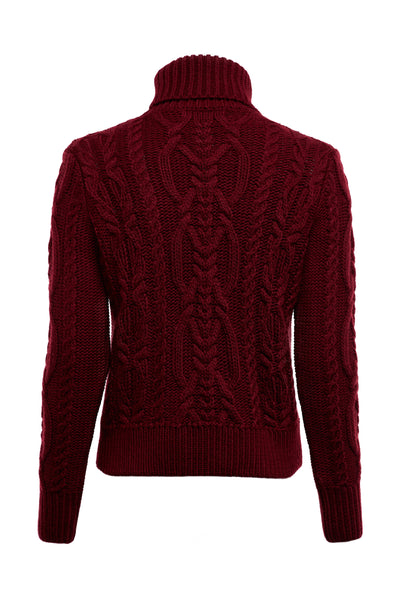 Belgravia Cable Knit (Oxblood)