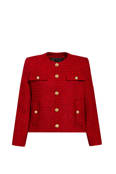 Chelsea Jacket (Red Boucle)