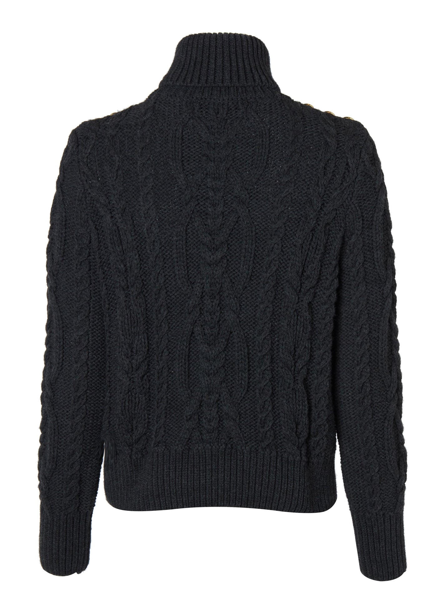 Belgravia Cable Knit (Dark Grey Marl)