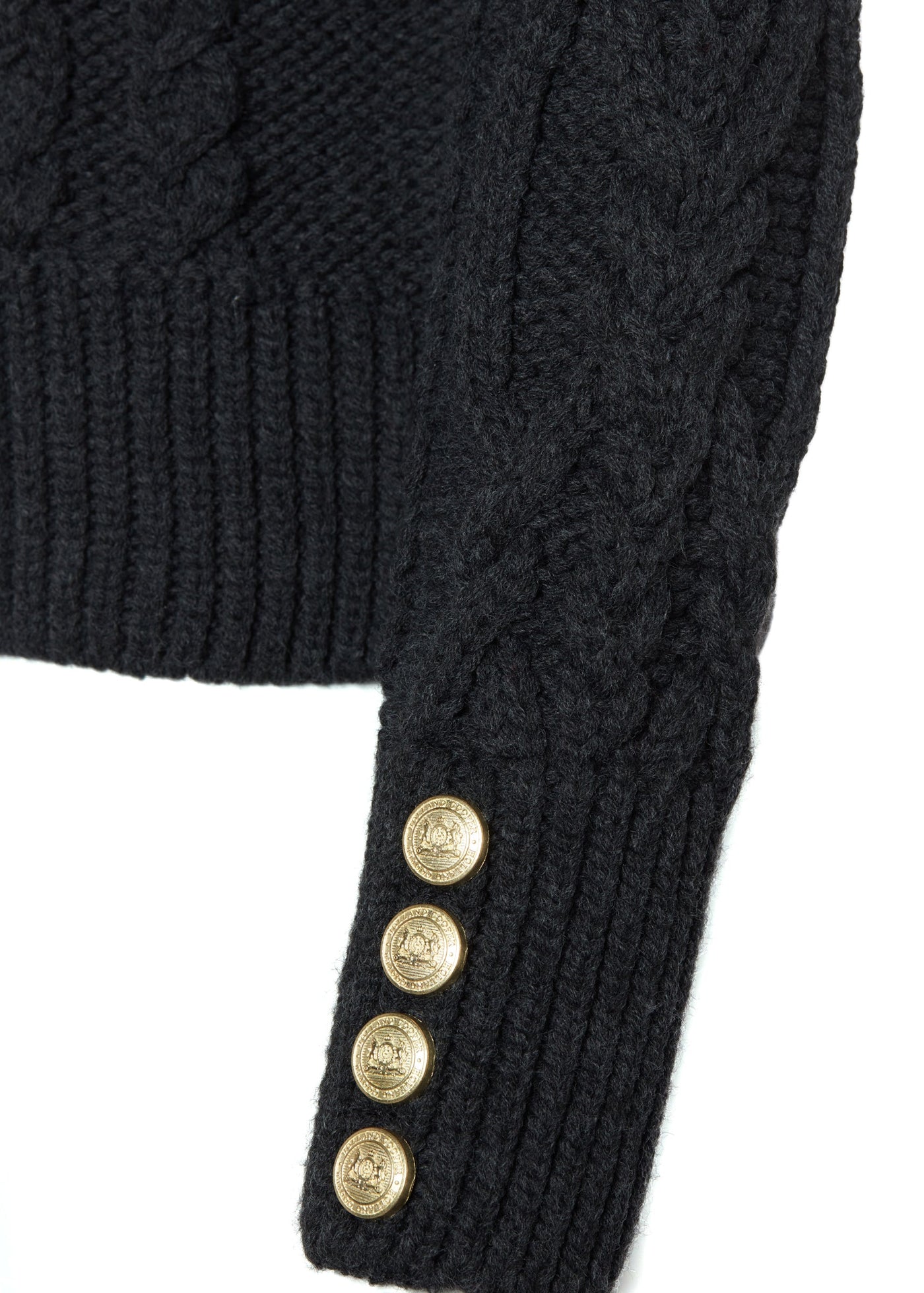 Belgravia Cable Knit (Dark Grey Marl)