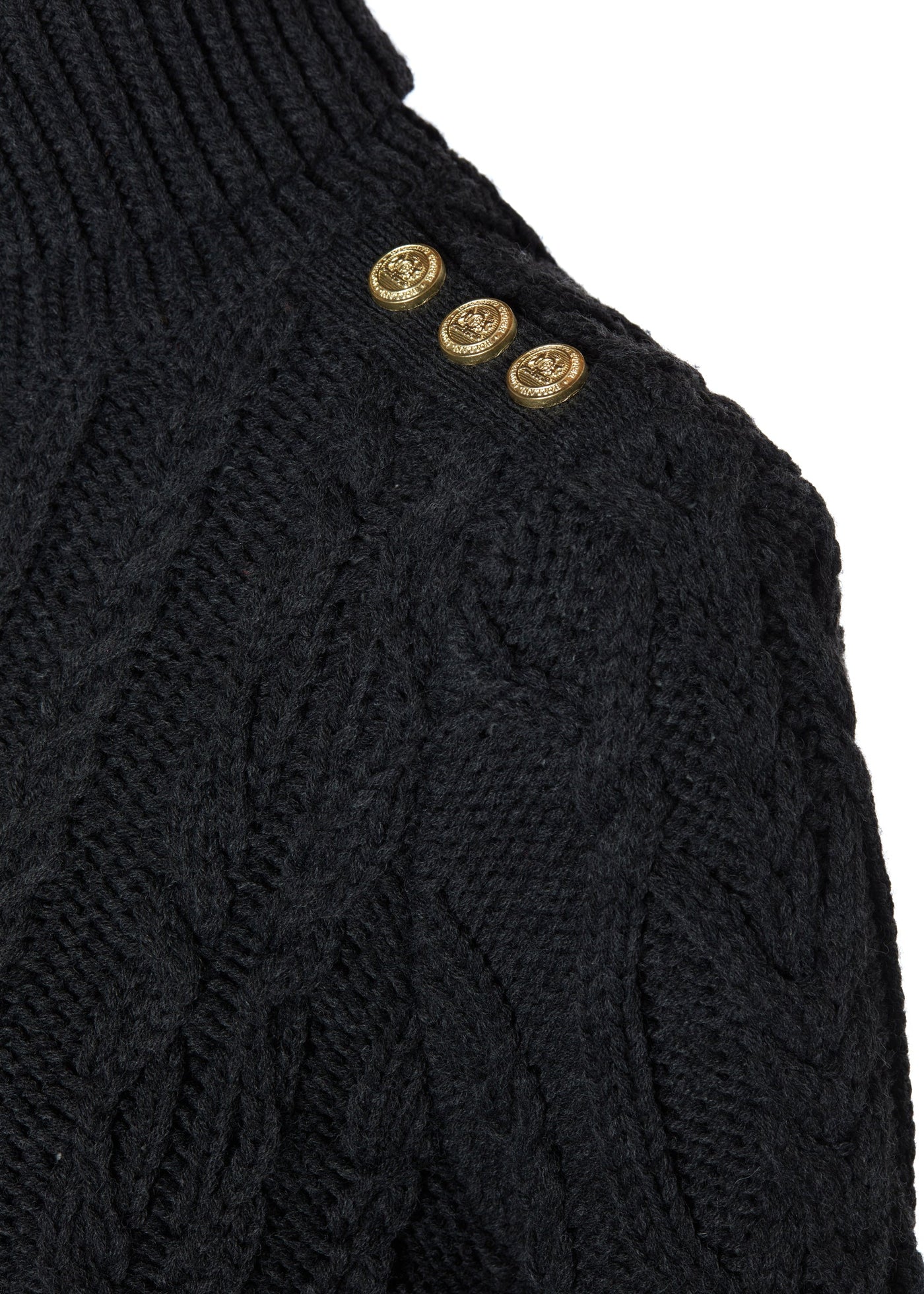 Belgravia Cable Knit (Dark Grey Marl)