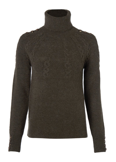 Astoria Roll Neck Knit (Fern Green)