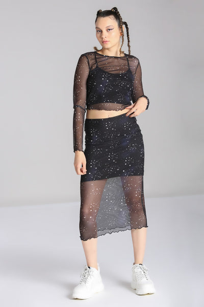 Zodiac Mesh Skirt