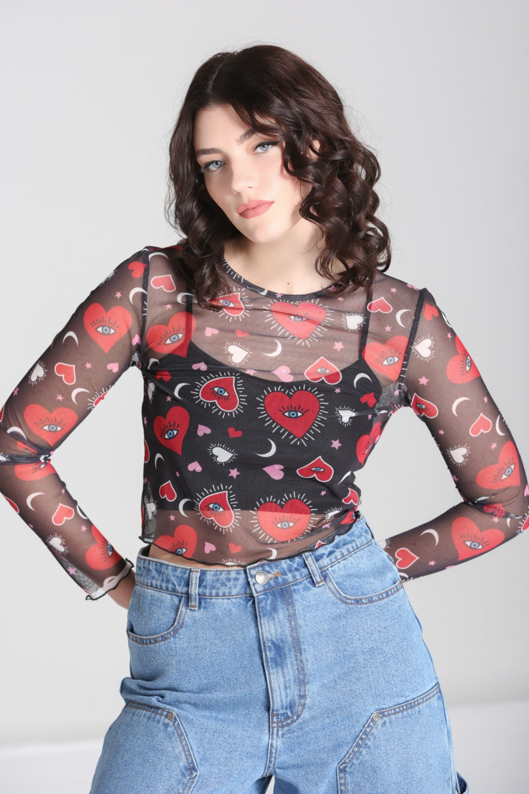 Kate Heart Mesh Top