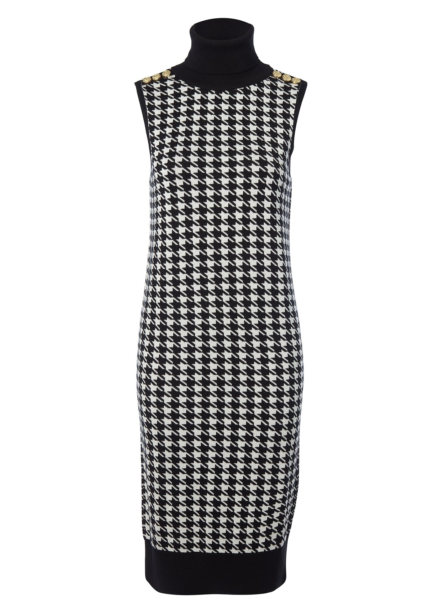 Houndstooth Sleeveless Dress (Houndstooth)