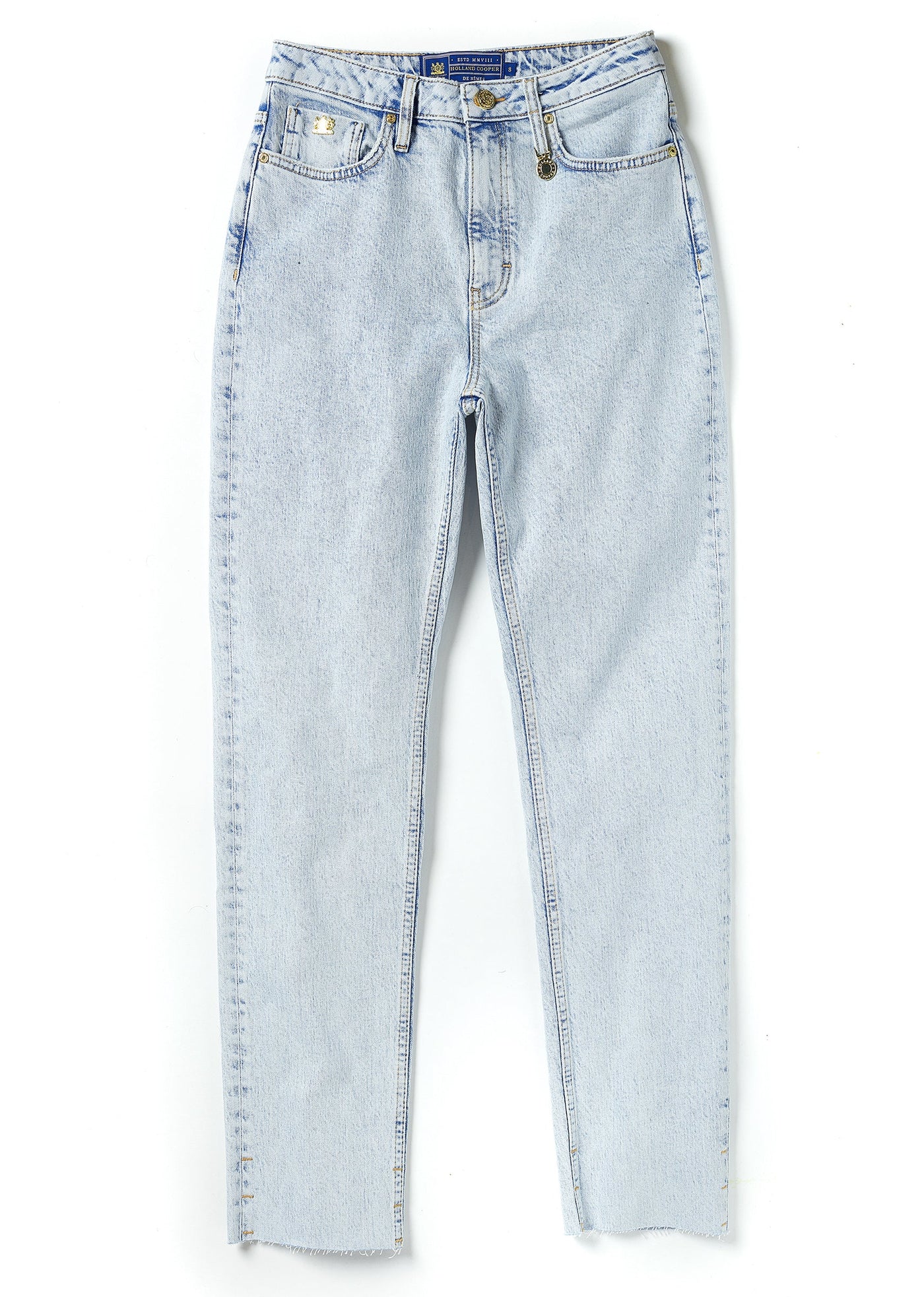 High Rise Slim Jean (Light Stone Wash)