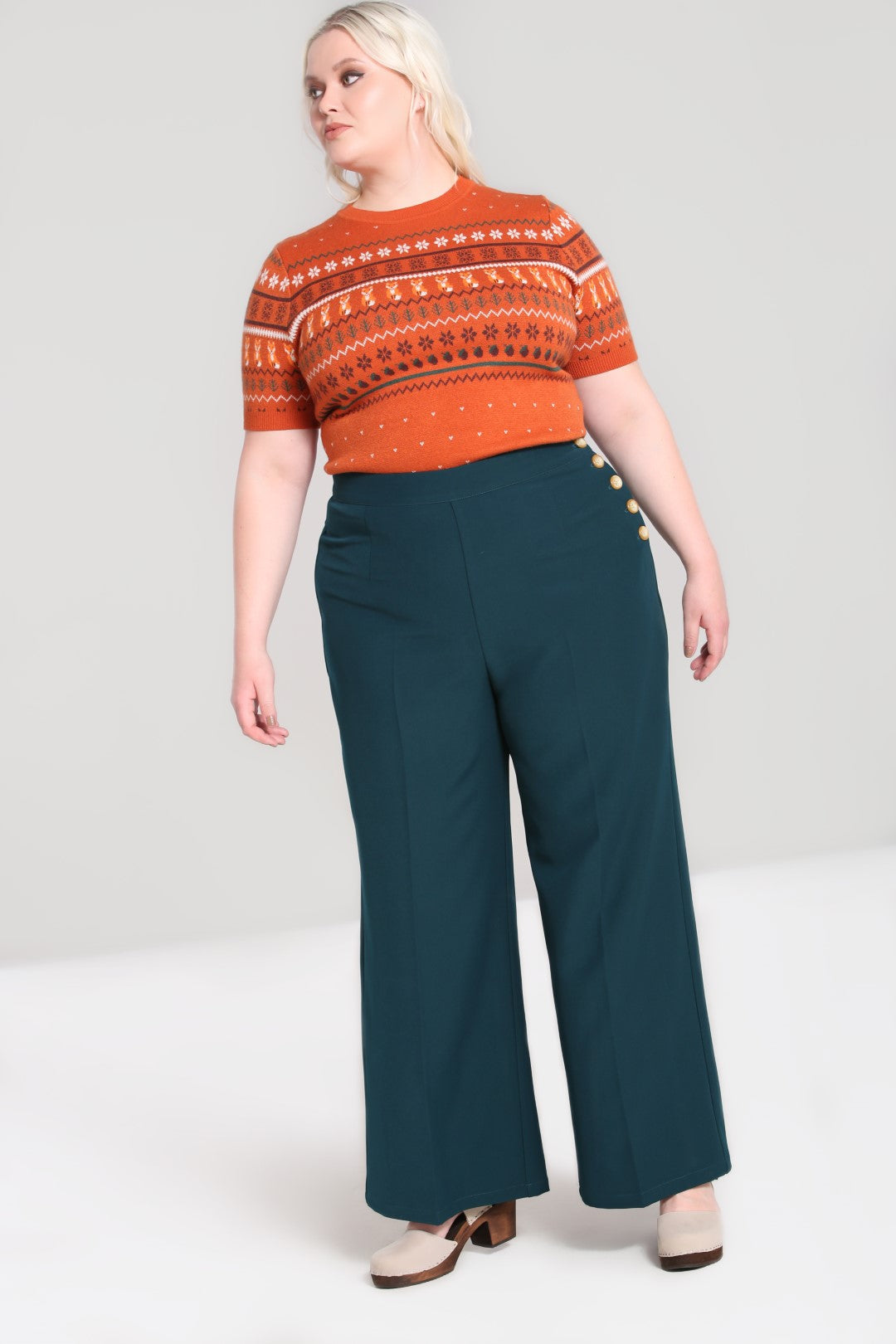 Ginger Swing Trousers Blue