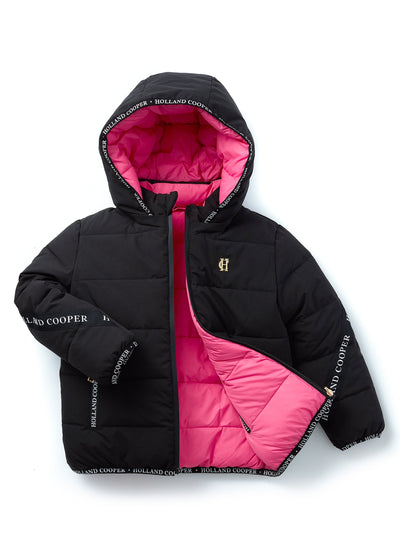 Little Reversible Puffer (Liquorice Candy Pink)