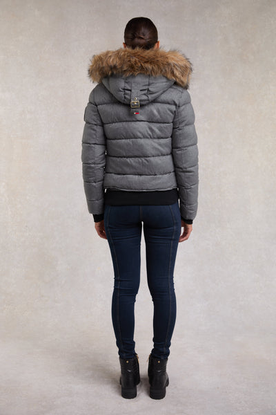 Cervinia Puffer (Light Grey Tweed)