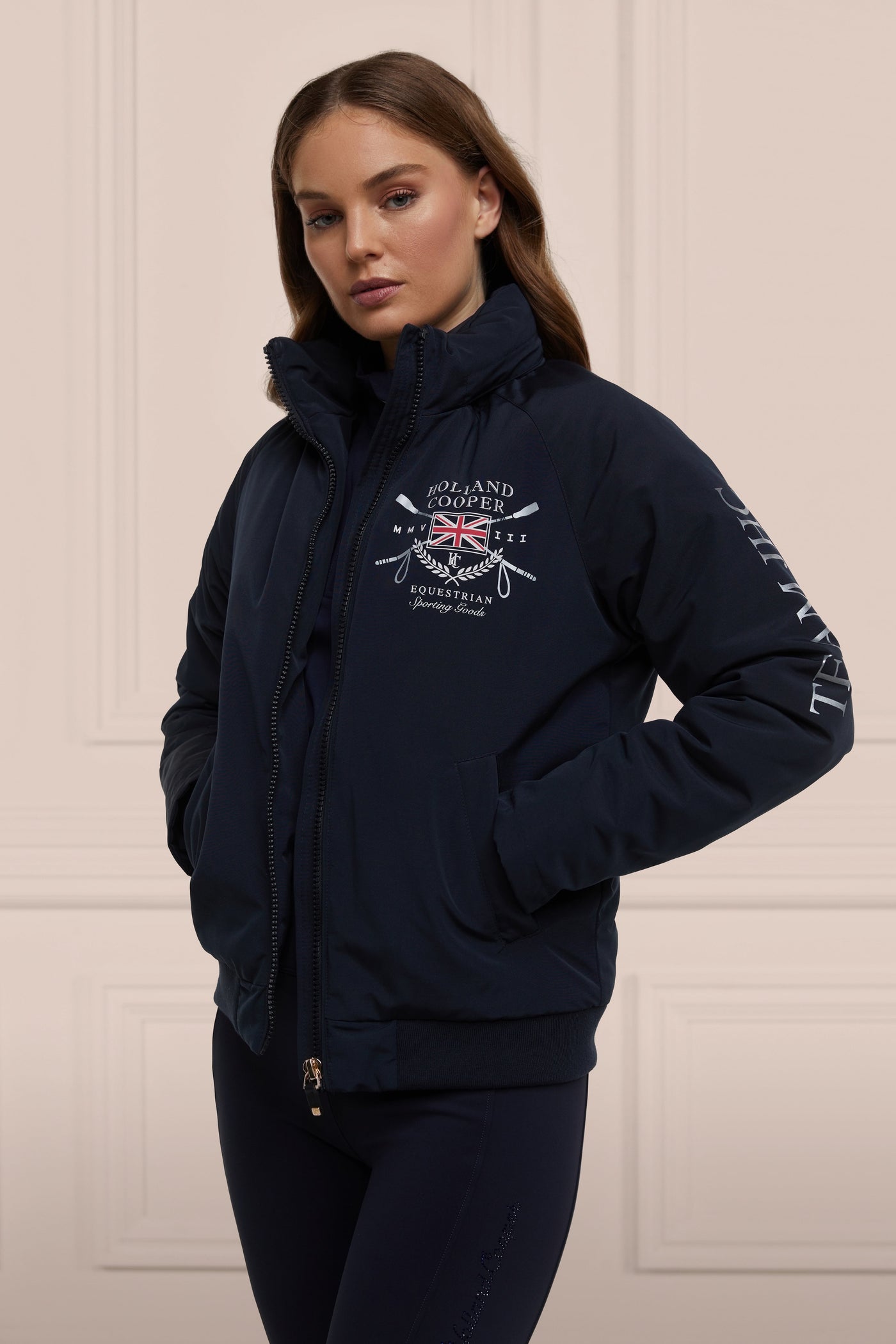 Team Waterproof Jacket (Ink Navy Silver)