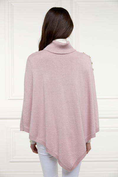 Roll Neck Cape (Soft Pink)