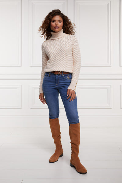 Basket Weave Jumper (Oatmeal)