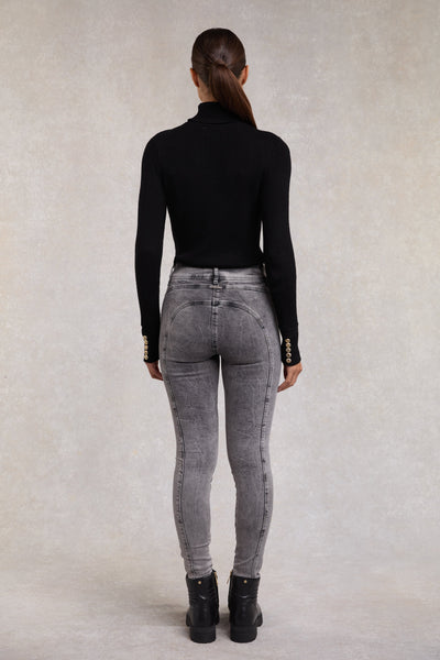 Biker Jean (Ash Grey)