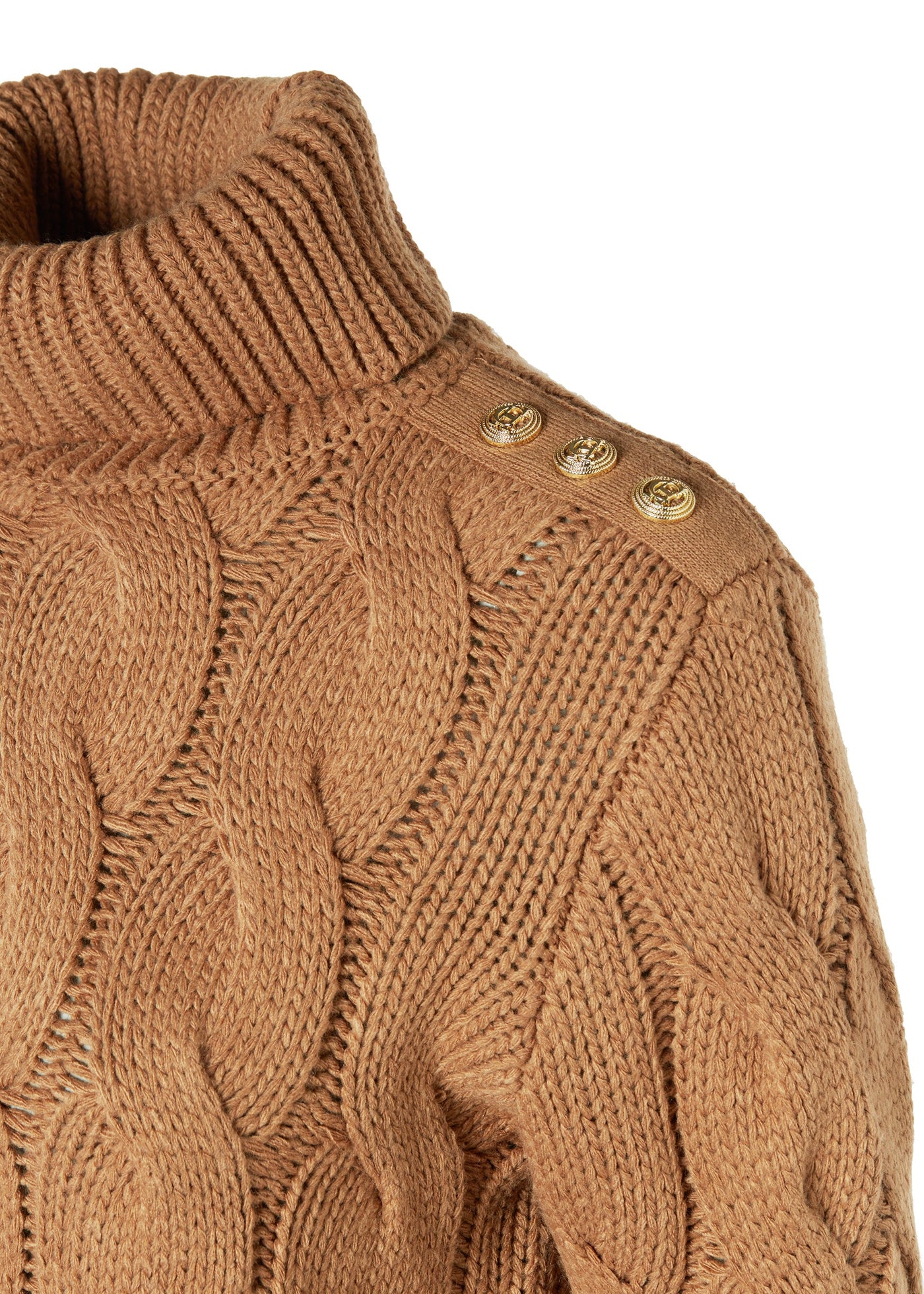 Lucia Roll Neck Knit (Toffee)