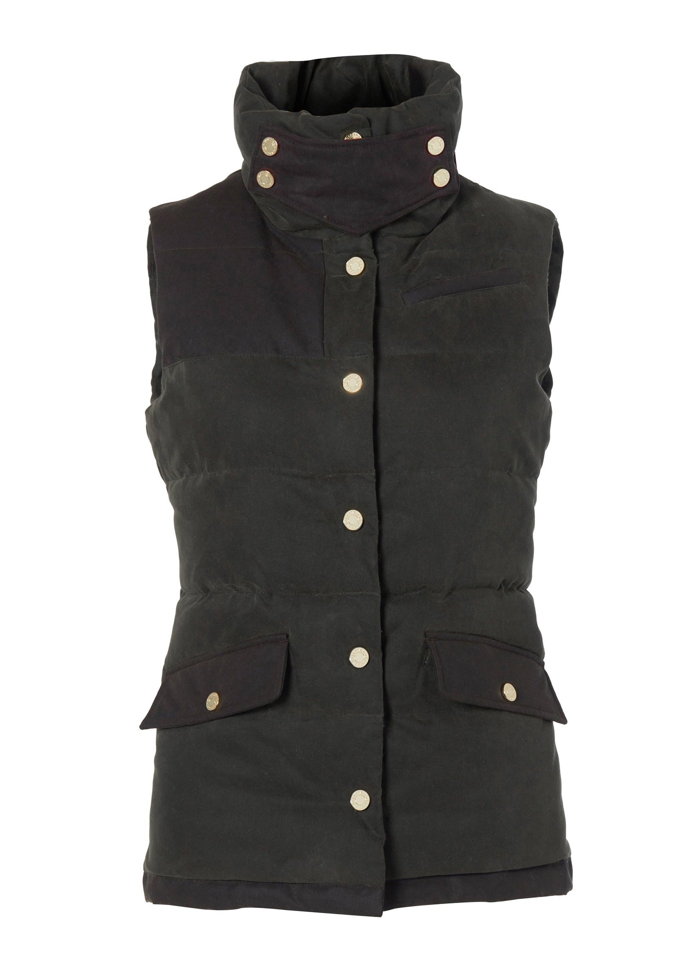 Aviator Padded Gilet (Dark Olive)