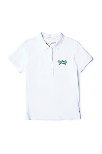 Racquets Polo Shirt (White)