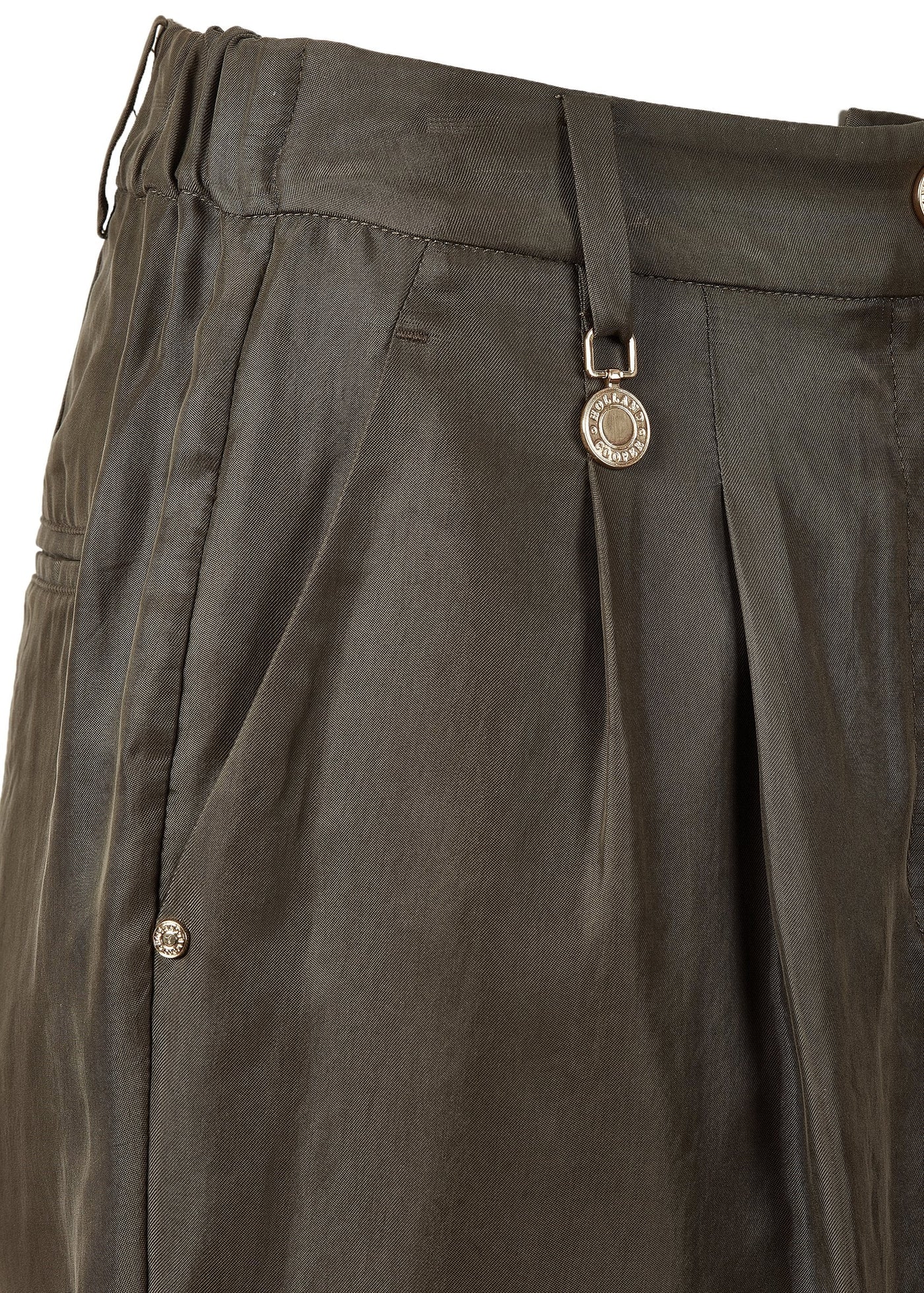 Pleated Safari Shorts (Misty Khaki)