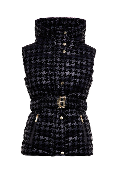 Vermont Gilet (Mono Houndstooth)