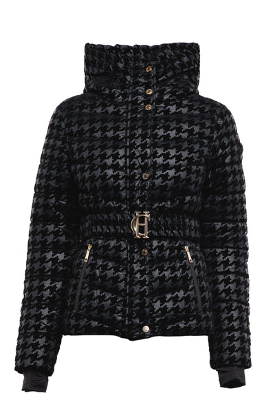 Vermont Puffer Jacket (Mono Houndstooth)