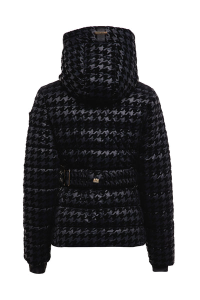 Vermont Puffer Jacket (Mono Houndstooth)