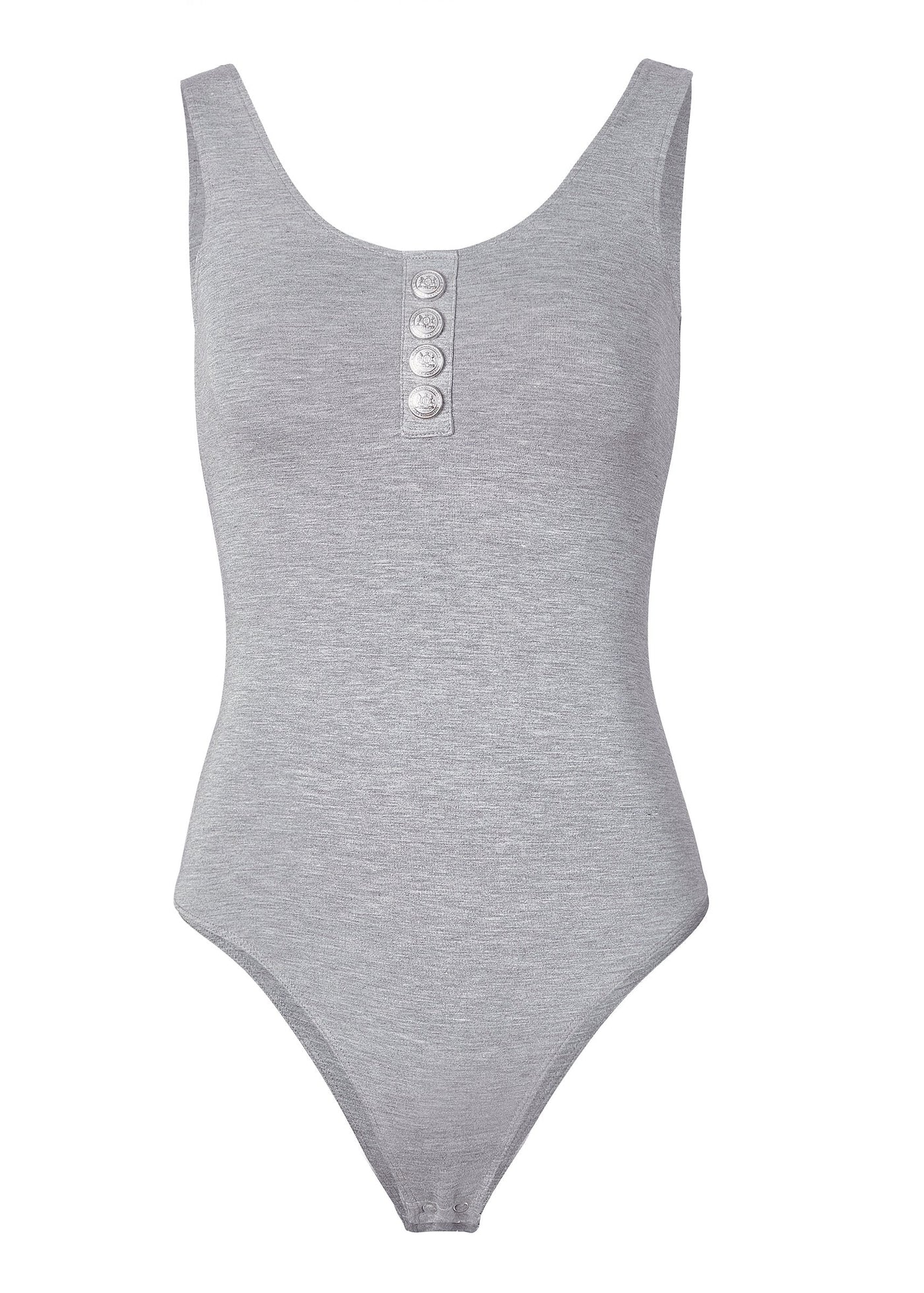 Vest Bodysuit (Grey Marl)