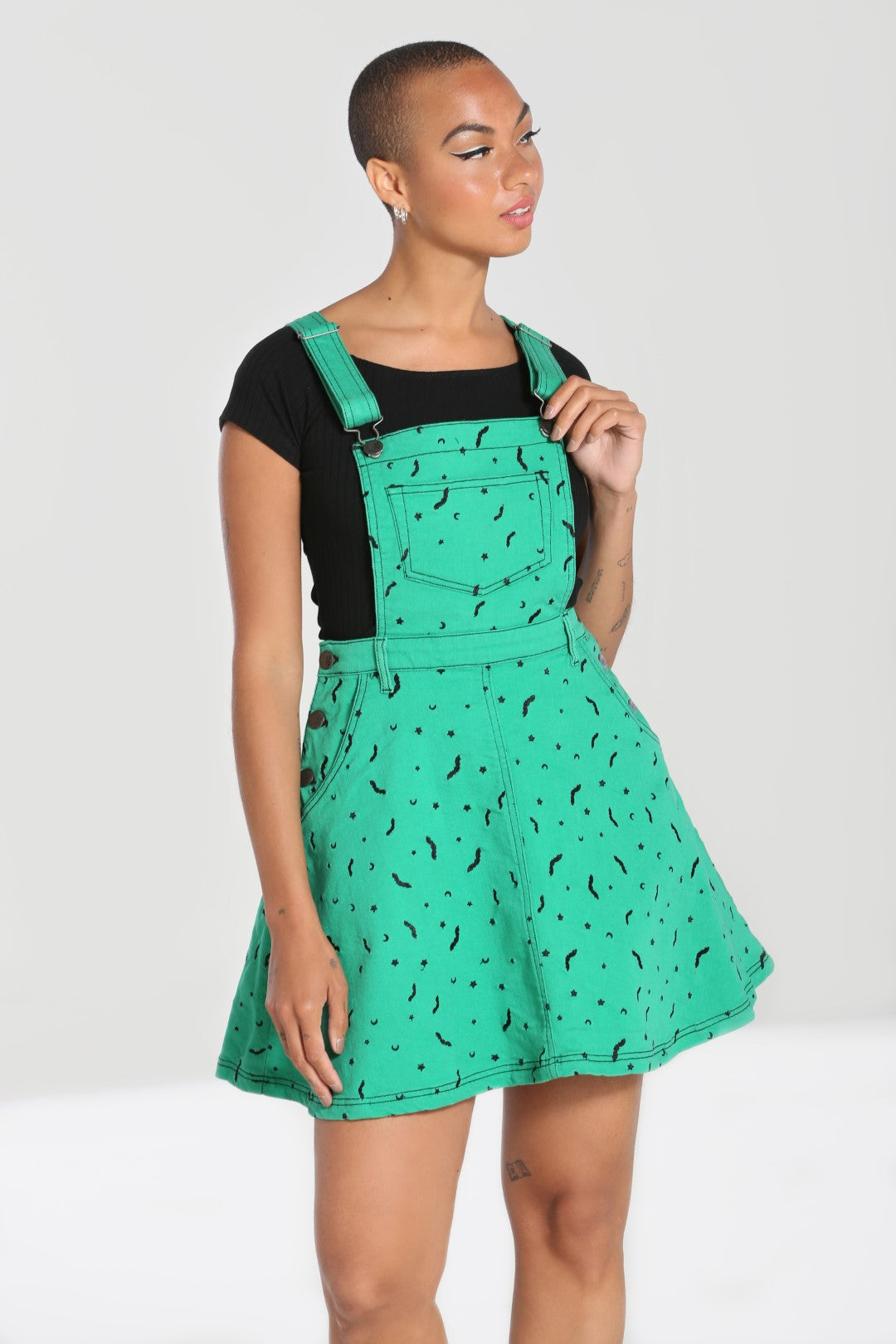 Bat Pinafore Dress