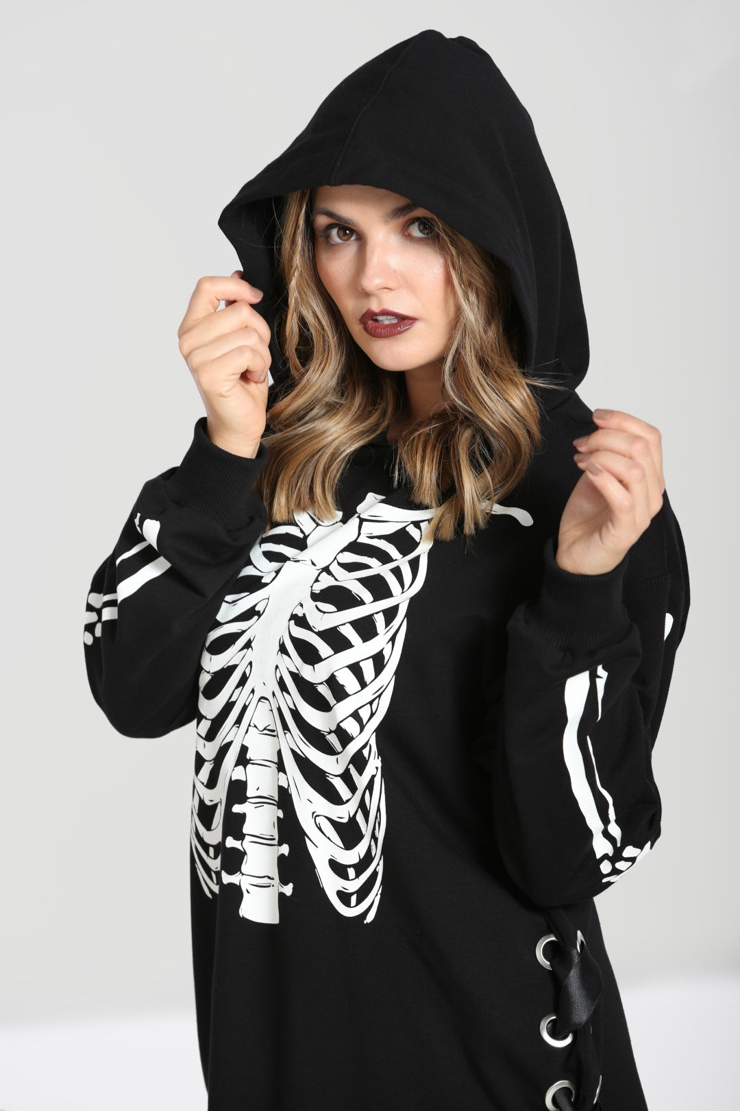 Skeleton Hoodie Dress