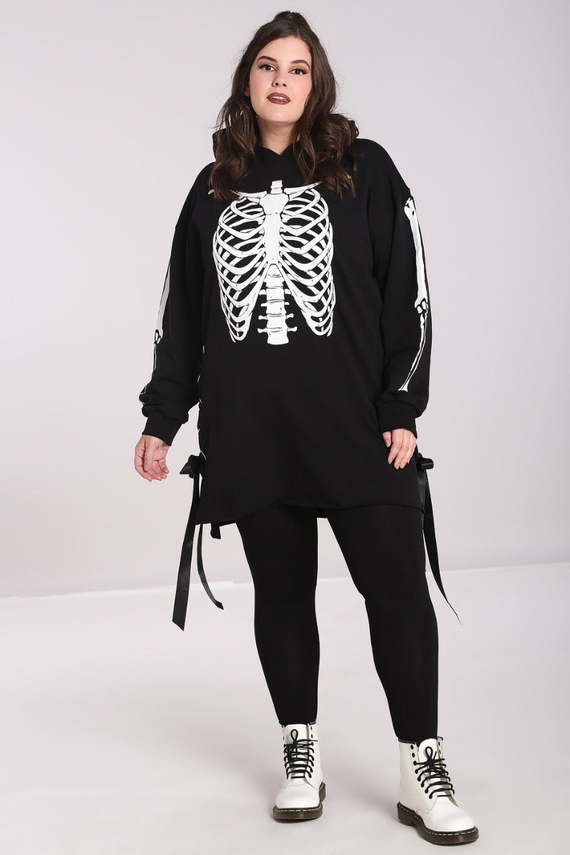 Skeleton Hoodie Dress