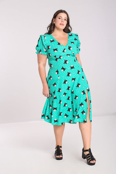 Love Cats Midi Dress