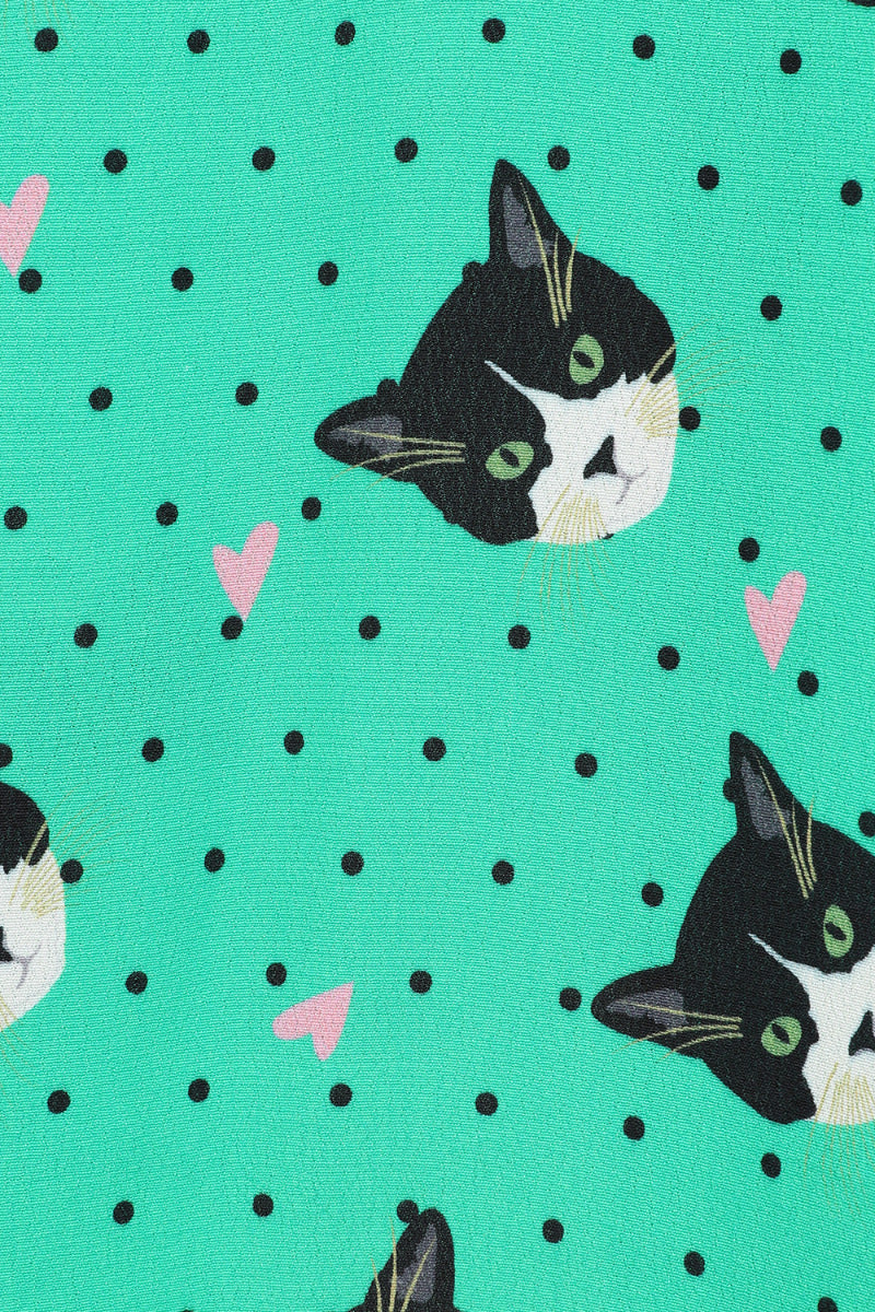 Love Cats Midi Dress