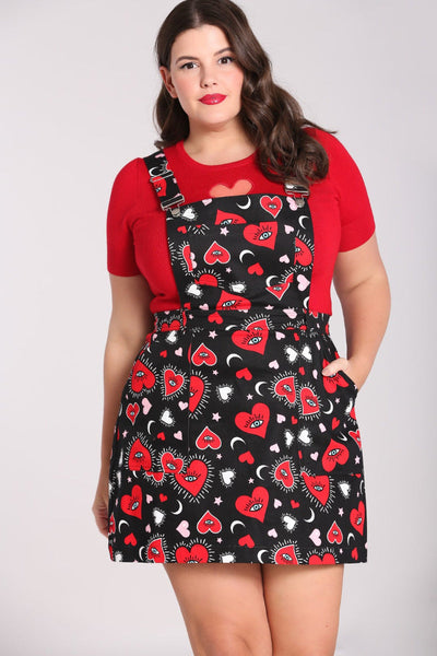 Kate Heart Pinafore Dress