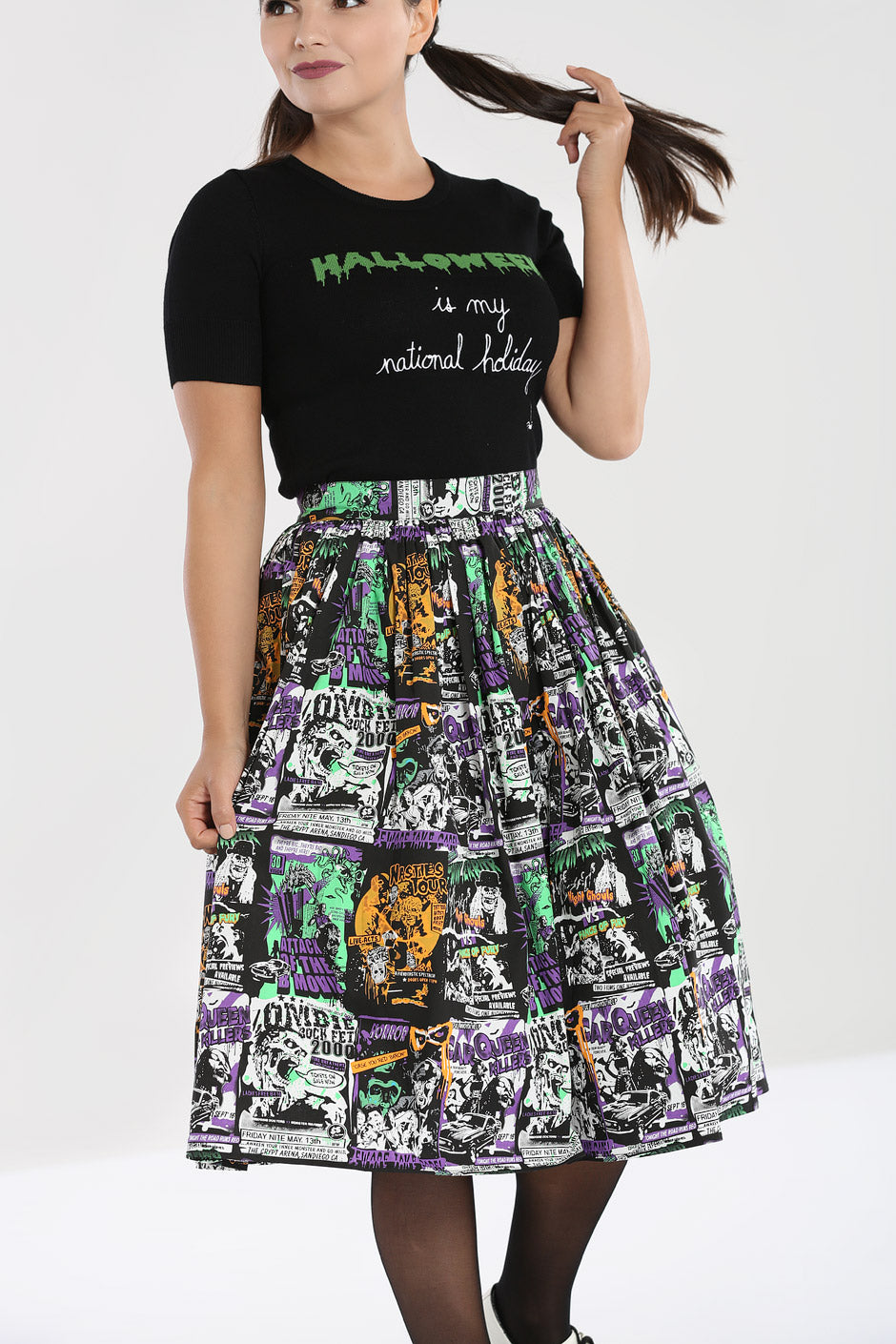 Be Afraid 50's Skirt