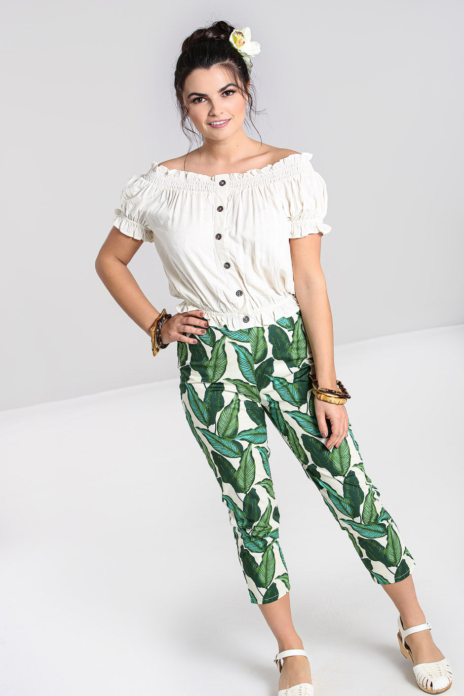 Rainforest Cigarette Trousers