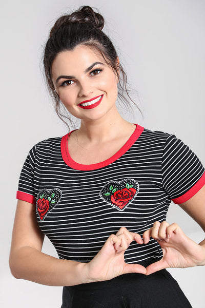 Rose Heart Top