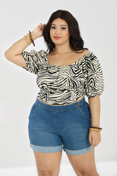 Zebra Crop Top