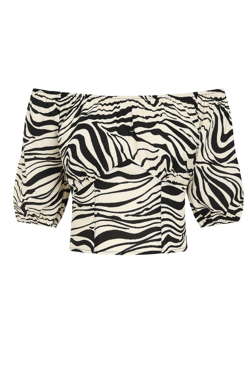 Zebra Crop Top