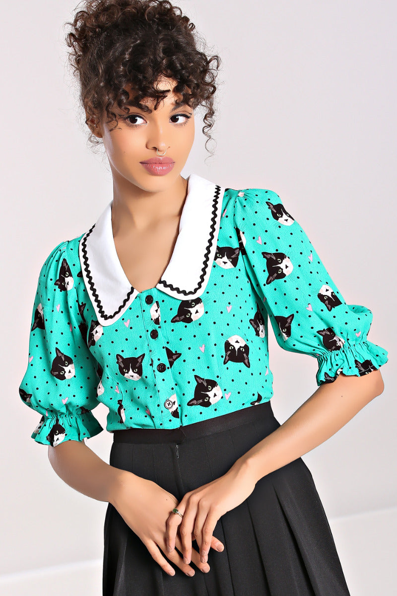 Love Cats Blouse