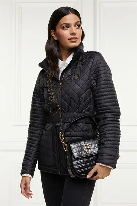 Juliana Belted Jacket (Black)