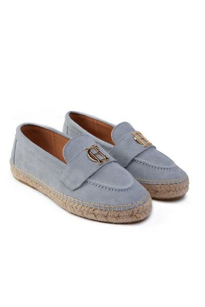 Monaco Espadrille Loafer (Smokey Blue Suede)