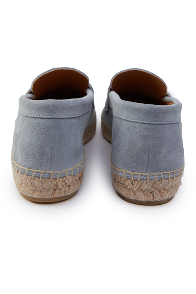 Monaco Espadrille Loafer (Smokey Blue Suede)