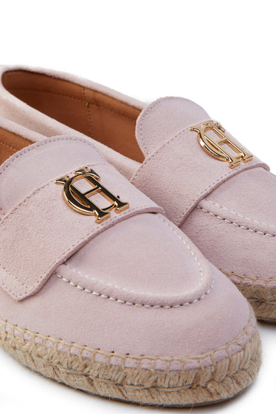 Monaco Espadrille Loafer (Smokey Pink Suede)