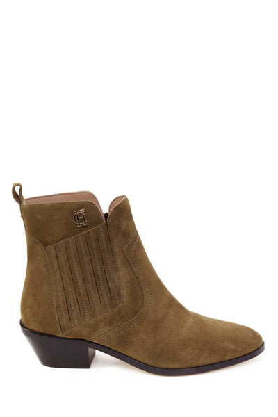 Western Chelsea Boot (Khaki Suede)